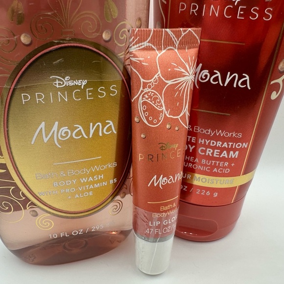 Bath & Body Works Disney Princess Moana 3-set NWT - Picture 2 of 9